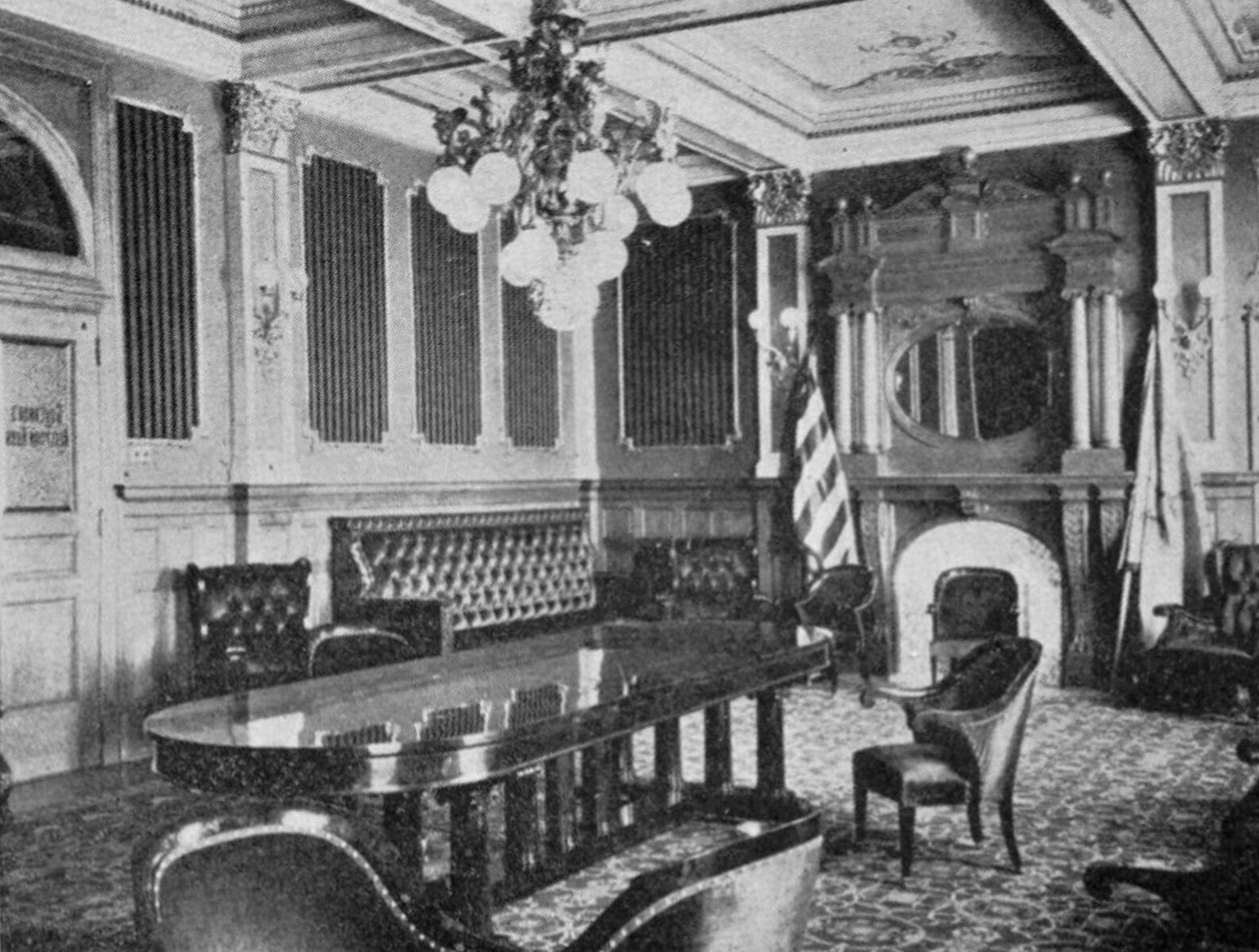 "State parlor" at Montana State Capitol, 1902